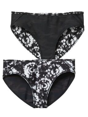 Athleta Girl Reversible Black Camo Bikini Bottoms